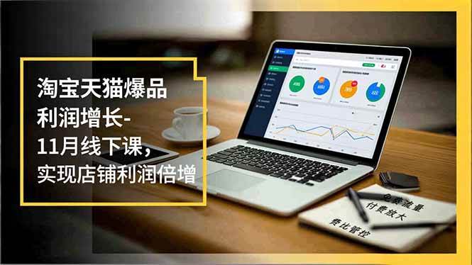 (12.12)淘宝天猫爆品利润增长-11月线下课，免费流量、付费放大、费比管控，实现店铺利润倍增
