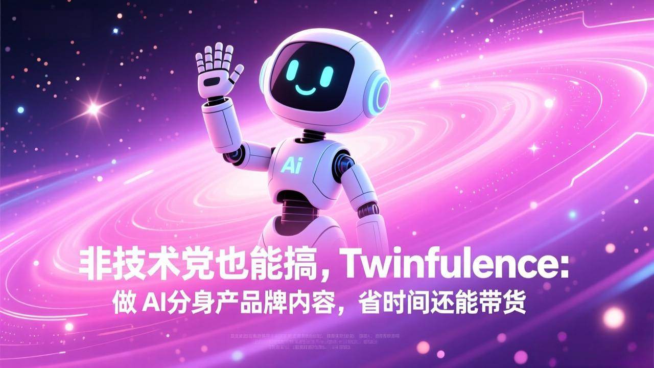 (2.13)非技术党也能搞!Twinfluence:做 AI 分身产品牌内容,省时间还能带货