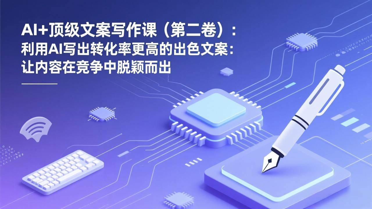 (2.13)AI+顶级文案写作课（第二卷）：利用AI写出转化率更高的出色文案：让内容在竞争中脱颖而出