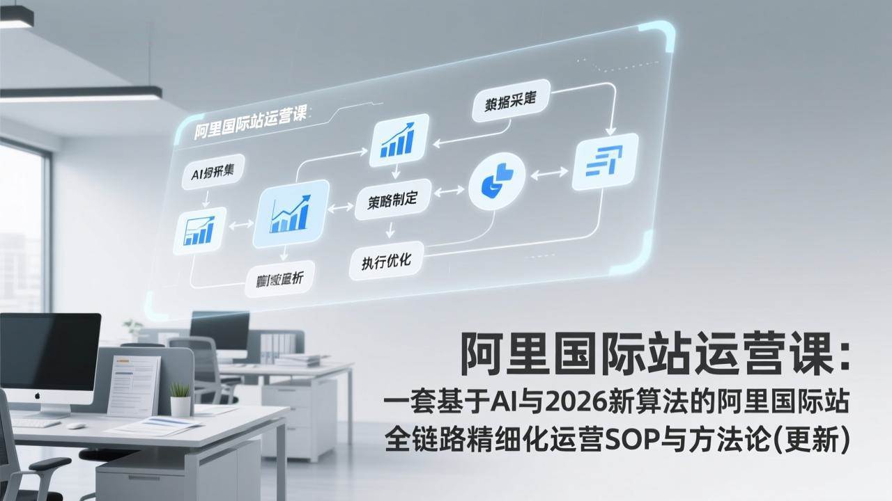 (2.13)阿里国际站运营课：一套基于AI与2026新算法的阿里国际站全链路精细化运营SOP与方法论(更新)