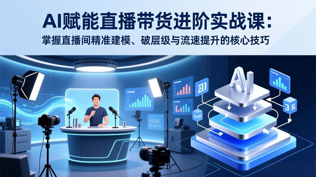 (2.18)AI赋能直播带货进阶实战课：掌握直播间精准建模、破层级与流速提升的核心技巧
