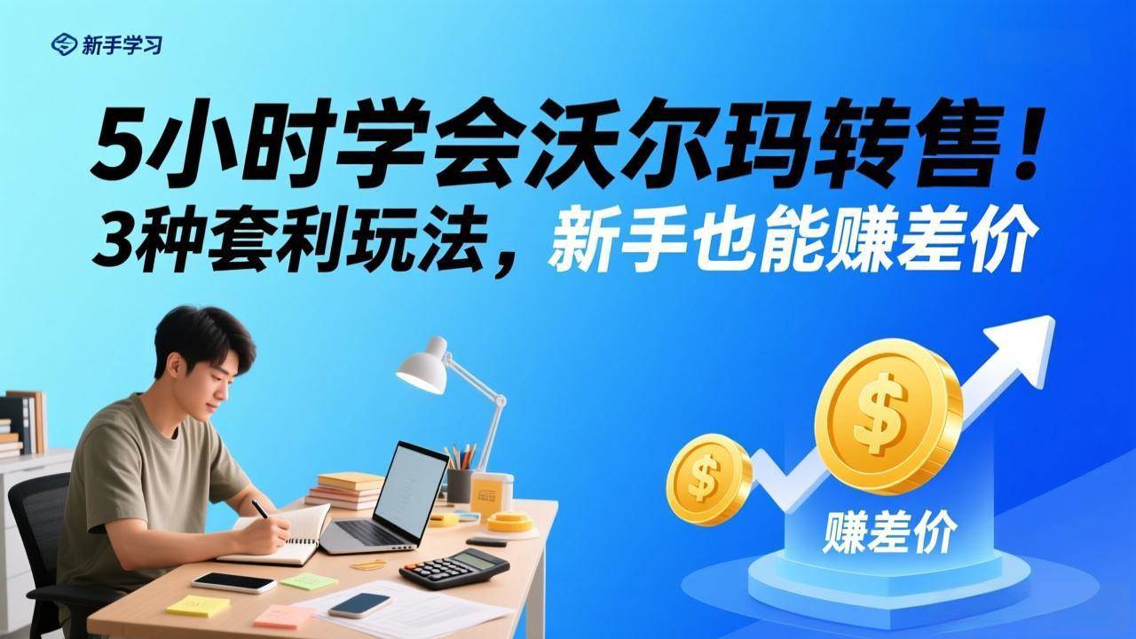 (3.1)5小时学会沃尔玛转售！3 种套利玩法，新手也能赚差价